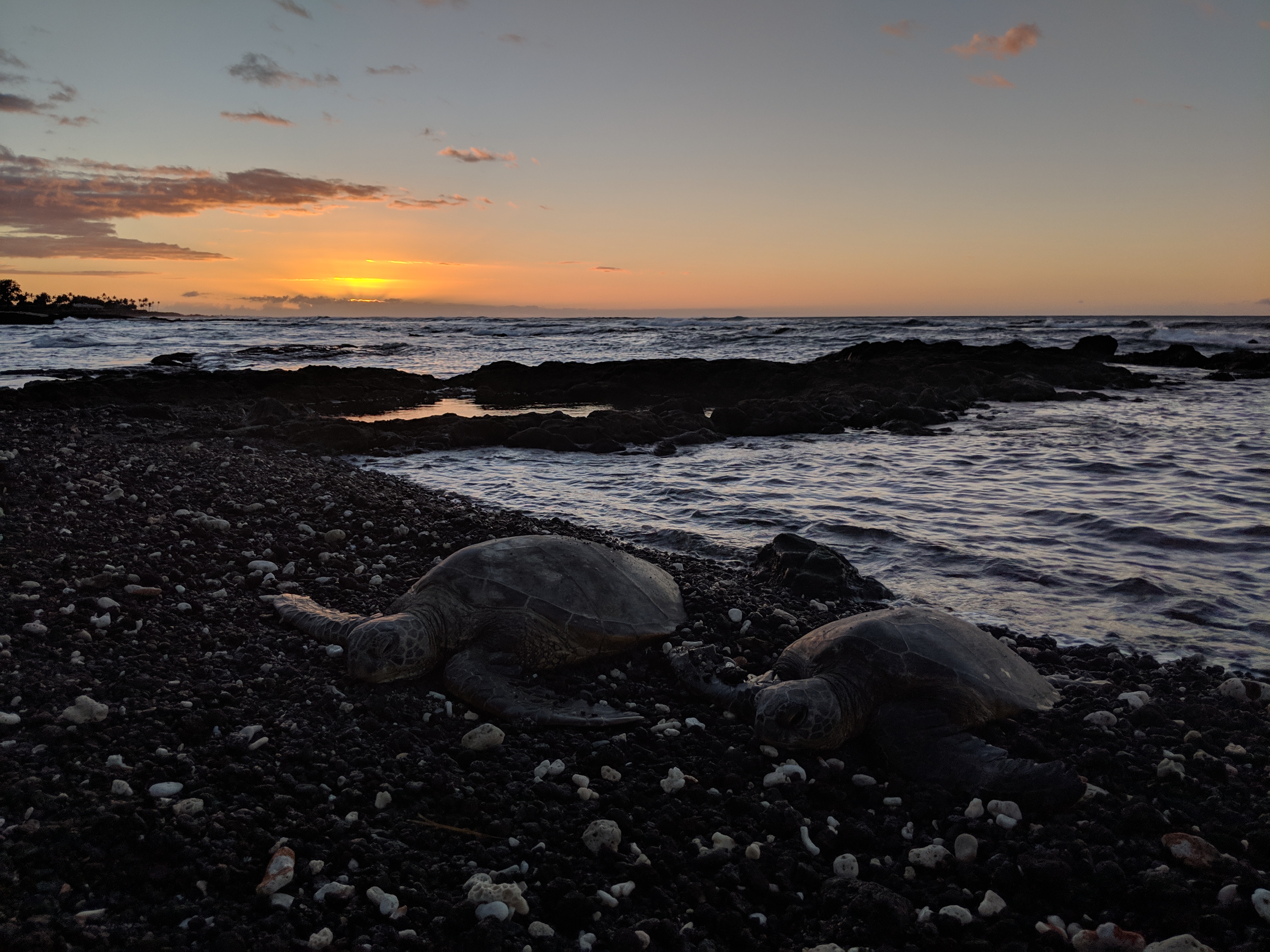 Figure 5: Sunset from the Western shore of the Big Island, Hawaii
